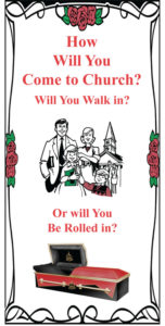 How will you come to Church 2 up on ltrr.indd